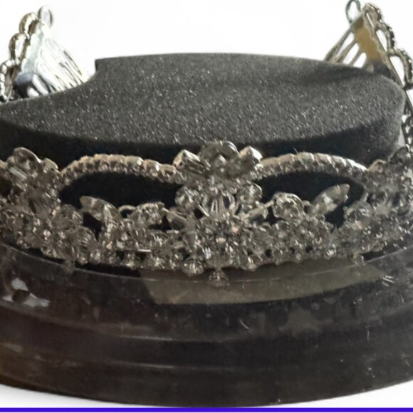 Davids Bridal Crystal Sparkling Rhinestone Tiara / Crown – Bridal, Prom, Quincea - Picture 2 of 5